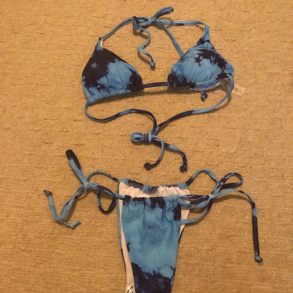 SUNNY BUNNY SWIM BIKINI IVY BLUE SET - Picture 2 of 7